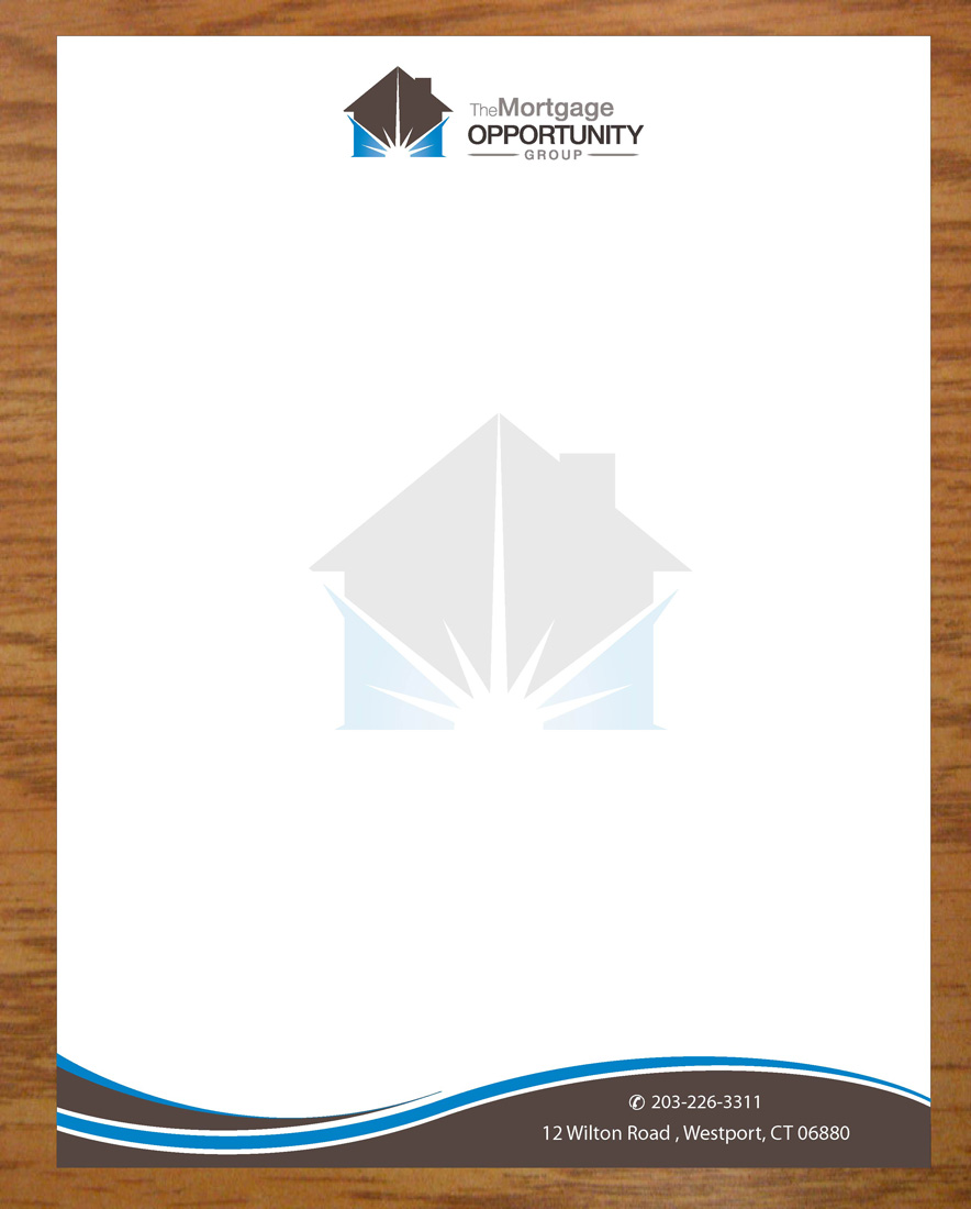 Letterhead Design by Joy16589 for The Mortgage Opportunity Group | Design #4214651