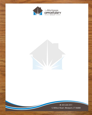 Letterhead Design by Joy16589 for The Mortgage Opportunity Group | Design: #4214651