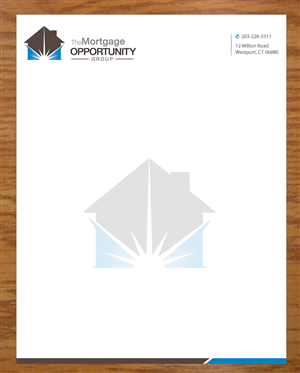 Letterhead Design by Joy16589 for The Mortgage Opportunity Group | Design: #4214678