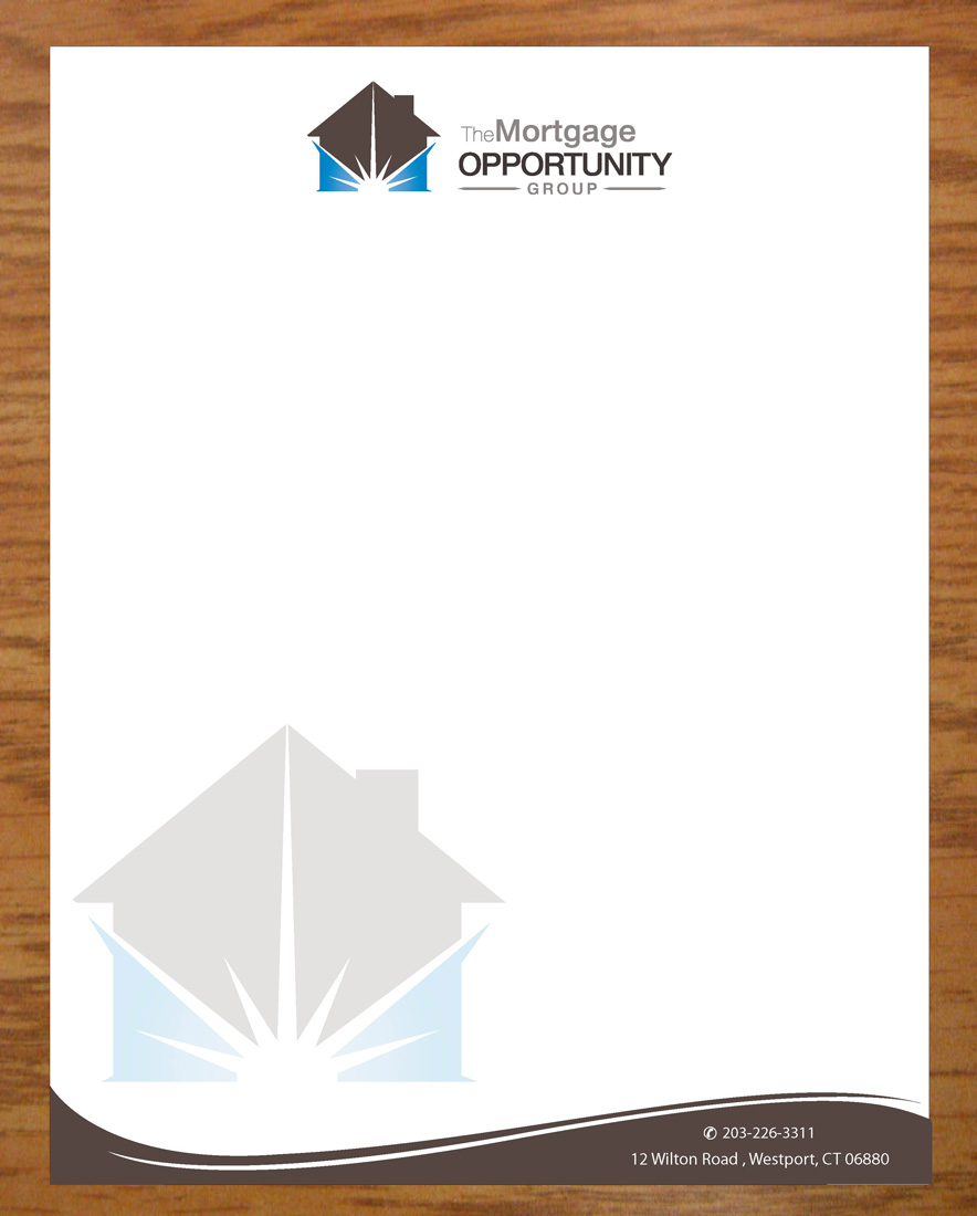 Letterhead Design by Joy16589 for The Mortgage Opportunity Group | Design #4214681