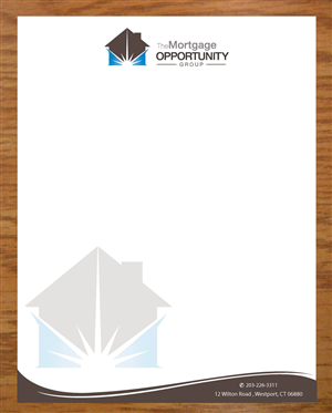 Letterhead Design by Joy16589 for The Mortgage Opportunity Group | Design: #4214681