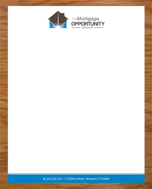 Letterhead Design by Joy16589 for The Mortgage Opportunity Group | Design: #4214688