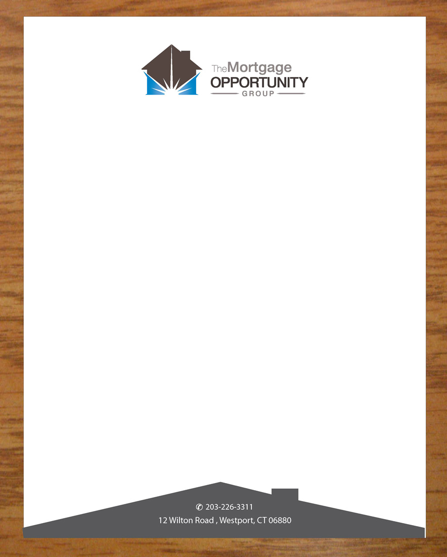 Letterhead Design by Joy16589 for The Mortgage Opportunity Group | Design #4214699