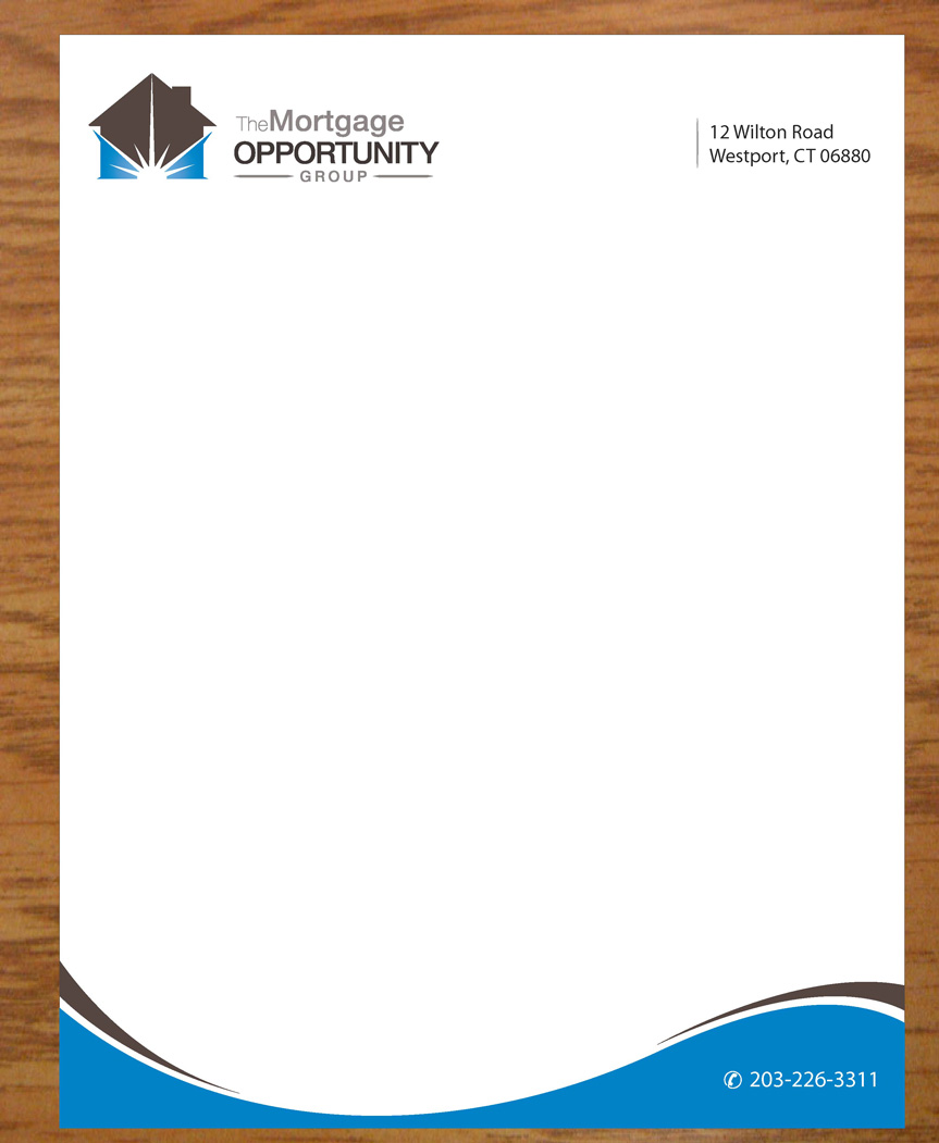 Letterhead Design by Joy16589 for The Mortgage Opportunity Group | Design #4214702