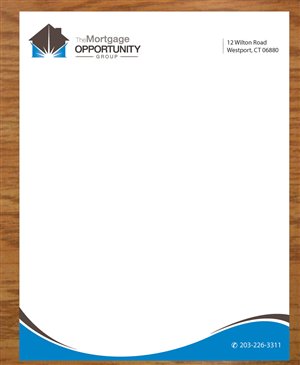 Letterhead Design by Joy16589 for The Mortgage Opportunity Group | Design: #4214702