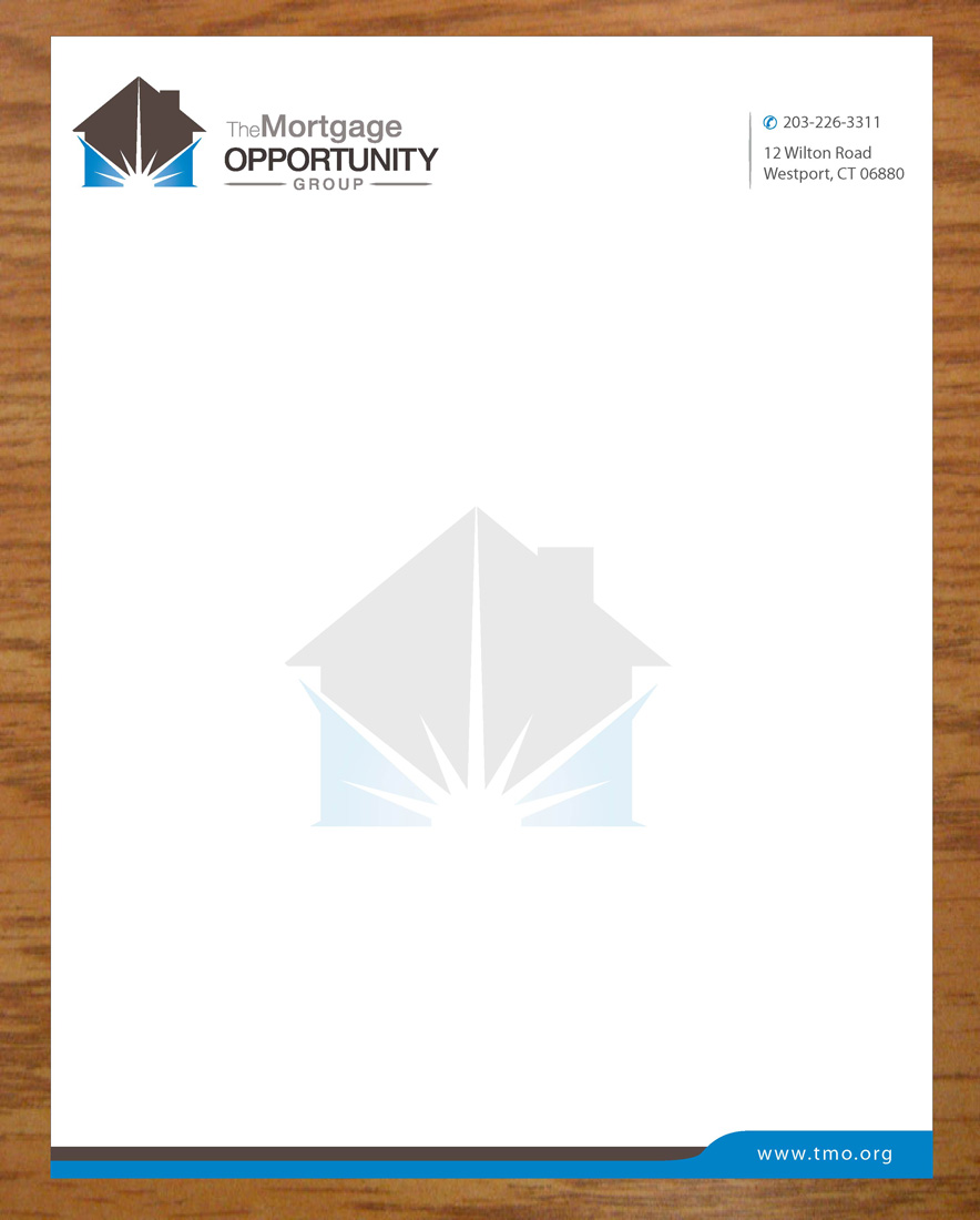 Letterhead Design by Joy16589 for The Mortgage Opportunity Group | Design #4214710
