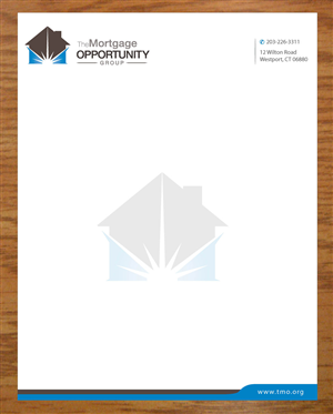 Letterhead Design by Joy16589 for The Mortgage Opportunity Group | Design: #4214710