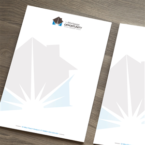 Letterhead Design by gilbert julien for The Mortgage Opportunity Group | Design #4217410