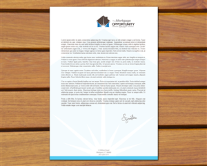 Letterhead Design by moonrock for The Mortgage Opportunity Group | Design: #4231631
