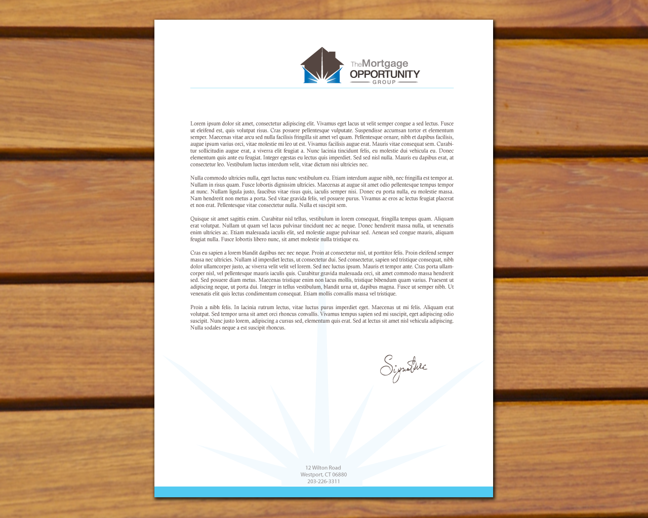 Letterhead Design by moonrock for The Mortgage Opportunity Group | Design #4231633