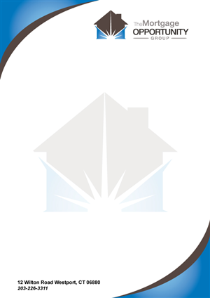 Letterhead Design by Sing Wei for The Mortgage Opportunity Group | Design #4235533
