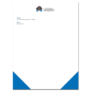Letterhead Design by janoliver for The Mortgage Opportunity Group | Design: #4276535