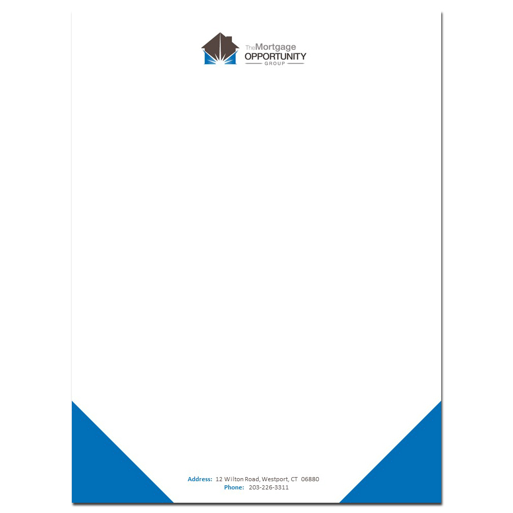 Diseño de Membrete por janoliver para The Mortgage Opportunity Group | Diseño #4276541