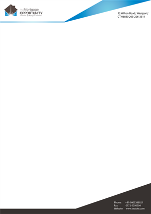 Letterhead Design by Mr Singh for The Mortgage Opportunity Group | Design: #4261705