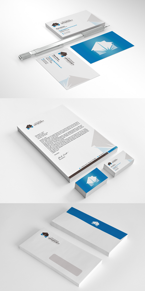 Letterhead Design by Sarah Mathews for The Mortgage Opportunity Group | Design #4261322