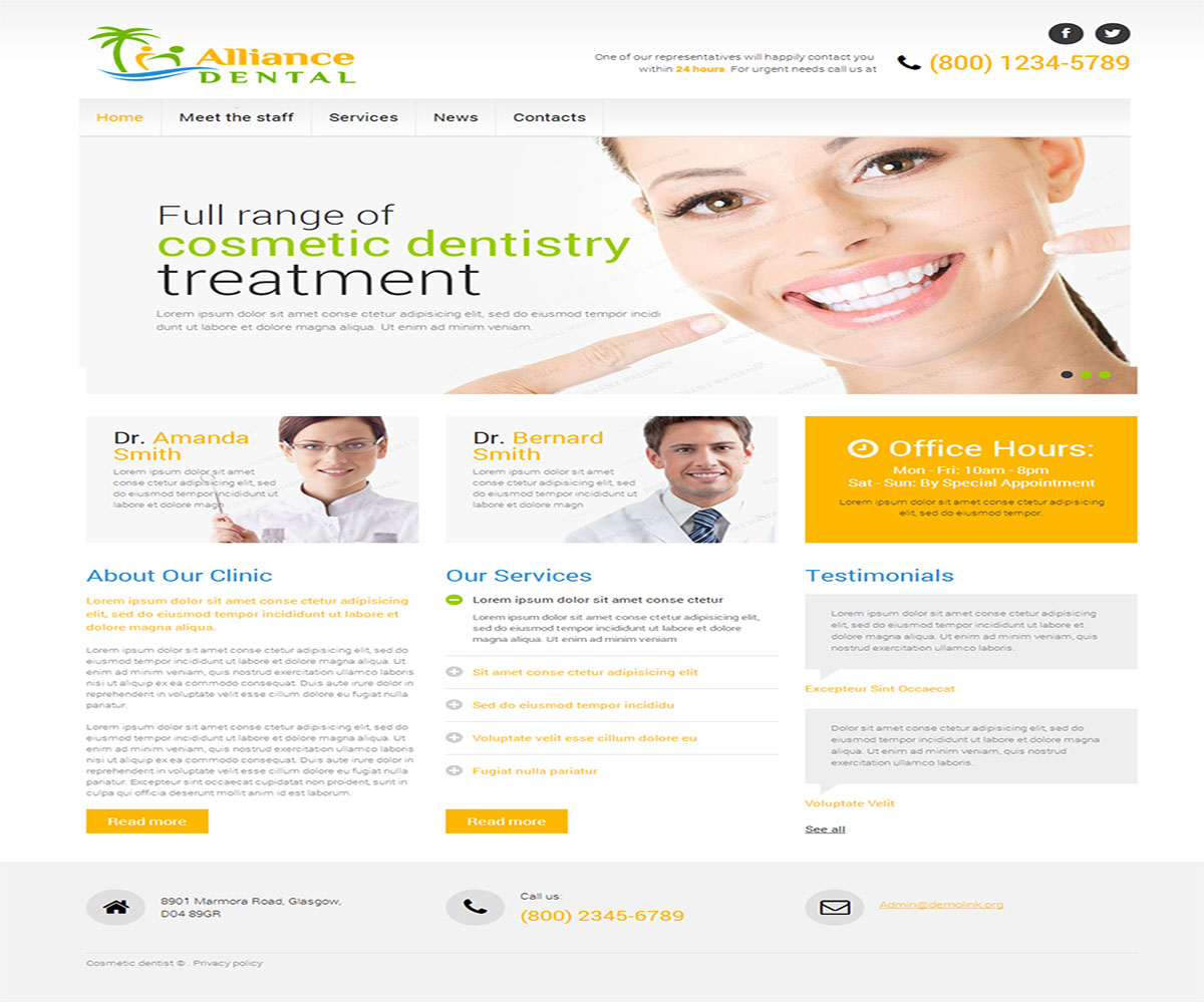 Web-Design von keshavdutt369 für Alliance Dental | Design #4215423