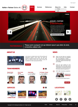 Web Design by pb for this project | Design: #1203632