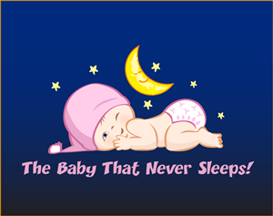 The Baby That Never Sleeps! Cheeky baby required!  | Illustration Design by briliana