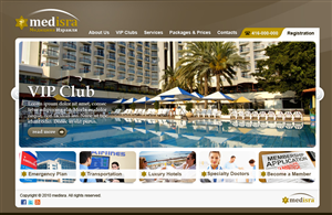 Medical VIP club - small design | Diseño Web por Sky Ram