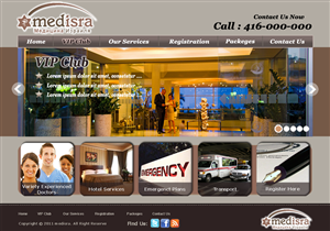 Medical VIP club - small design | Diseño Web por Kreative Ideaz