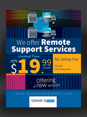 Computer Support Rackcard | Flyer-Design von INGA DESIGN