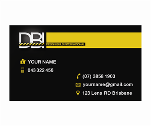 Business Card Design by Amko Creations for Design Build International, Inc | Design: #1195606