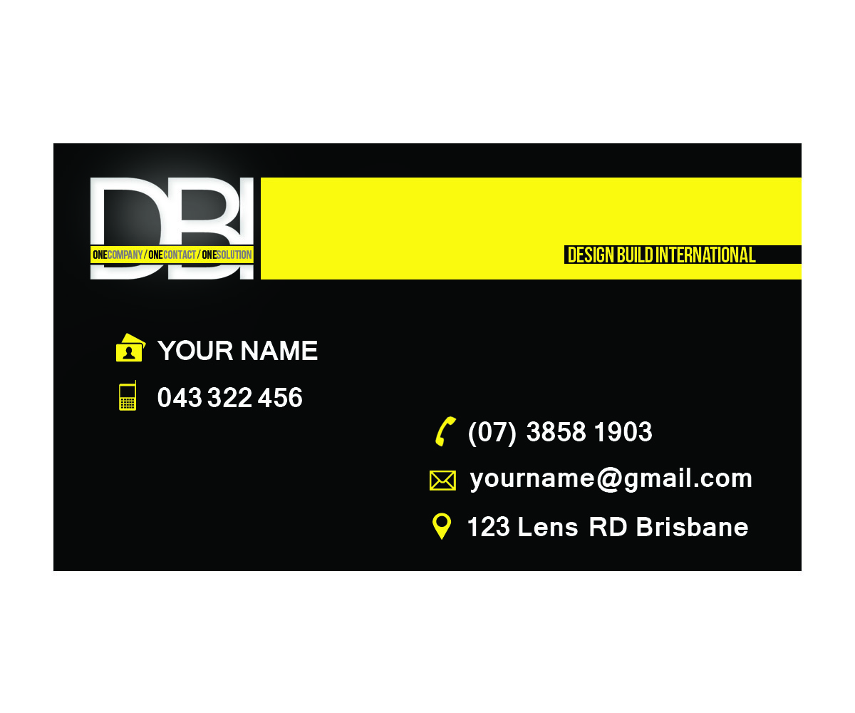 Business Card Design by Amko Creations for Design Build International, Inc | Design #1195938