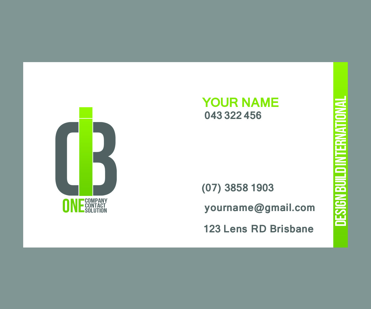 Business Card Design by Amko Creations for Design Build International, Inc | Design #1197169
