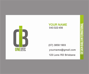 Business Card Design by Amko Creations for Design Build International, Inc | Design: #1197169