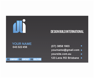 Business Card Design by Amko Creations for Design Build International, Inc | Design: #1198409