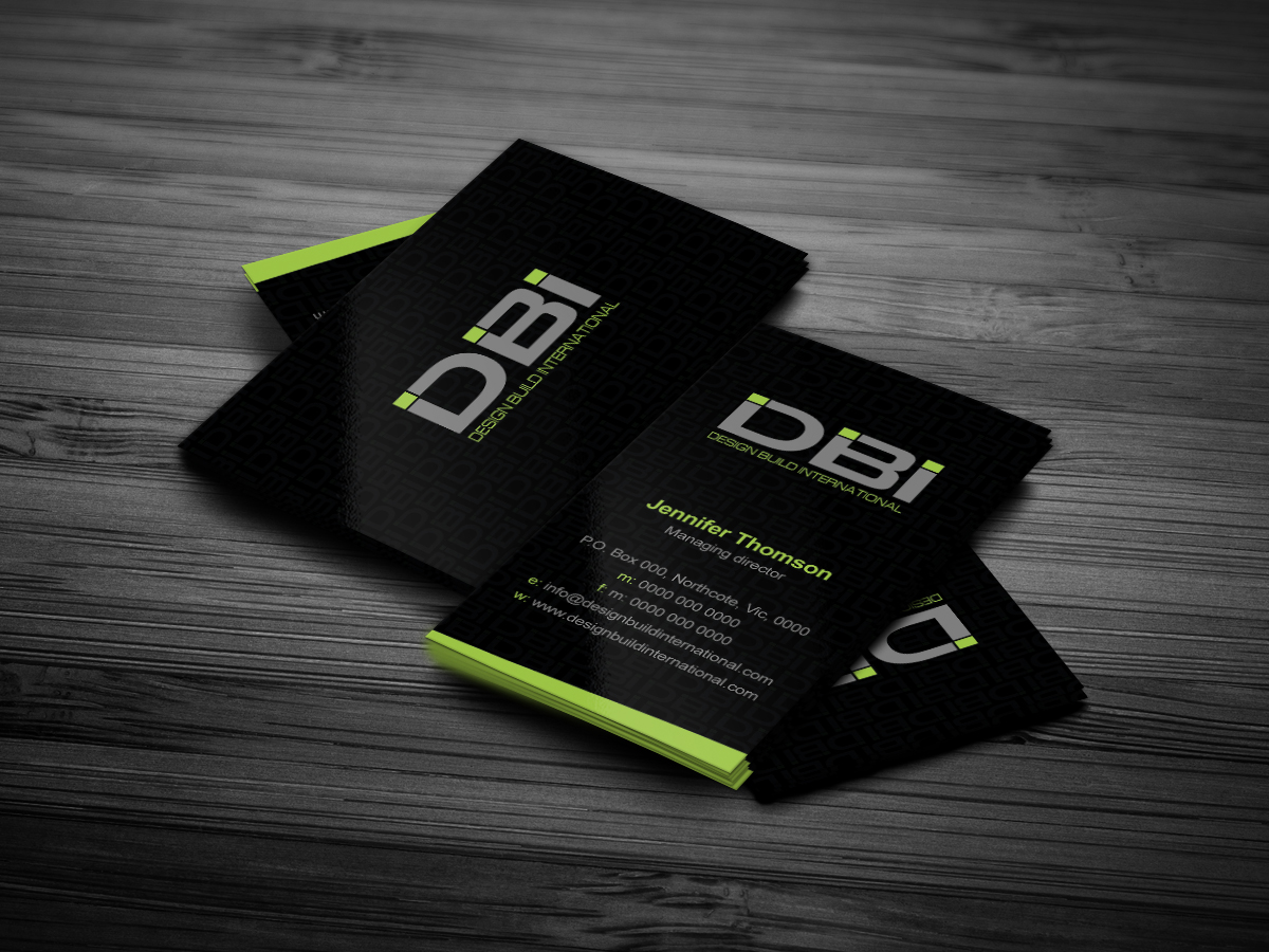 Business Card Design by diRtY.EMM for Design Build International, Inc | Design #1190746