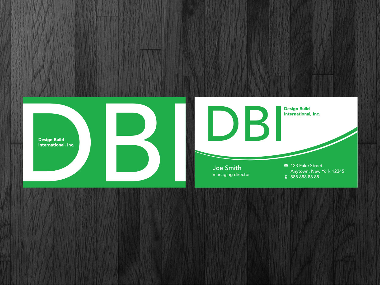 Business Card Design by Atvento Graphics for Design Build International, Inc | Design #1193053