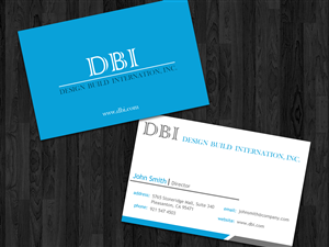 Visitenkarten-Design von Straw Hat für Design Build International, Inc | Design: #1197712