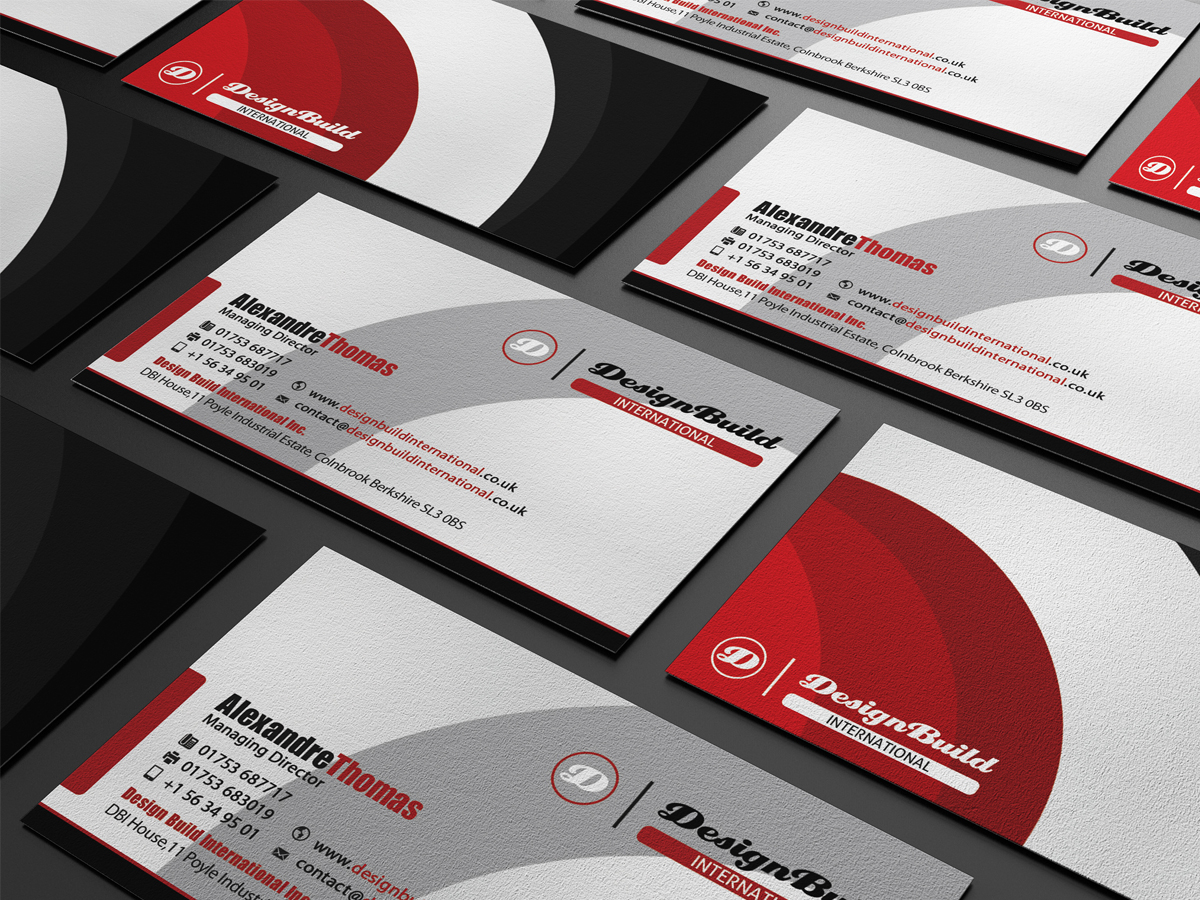 Business Card Design by Marvel Medias for Design Build International, Inc | Design #1195083