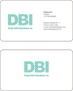 Business Card Design by Birdesign for Design Build International, Inc | Design #1190363