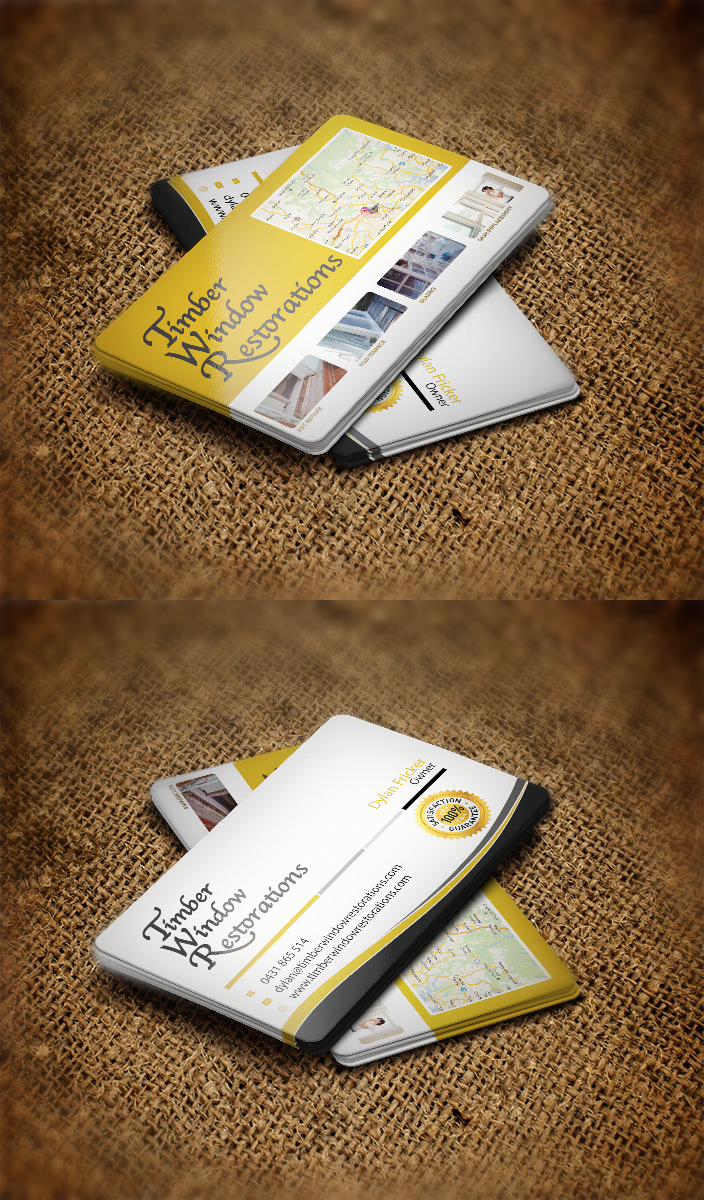 Business Card Design by Harshan for Timber Window Restorations | Design #4245332