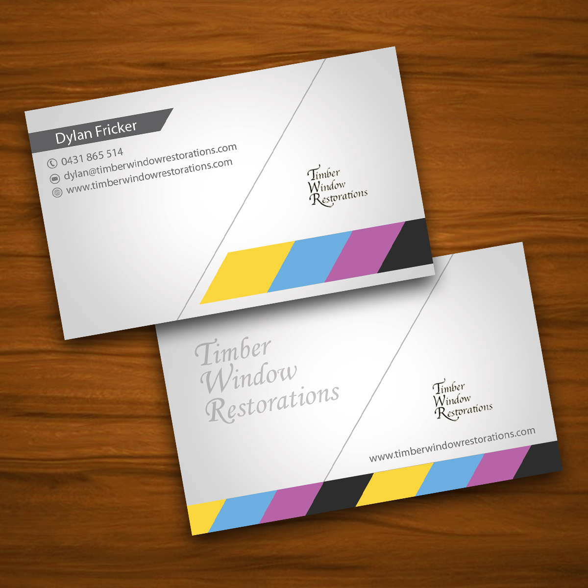 Business Card Design by Roshan Choudhary for Timber Window Restorations | Design #4218149