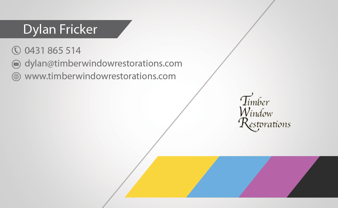 Business Card Design by Roshan Choudhary for Timber Window Restorations | Design #4218156