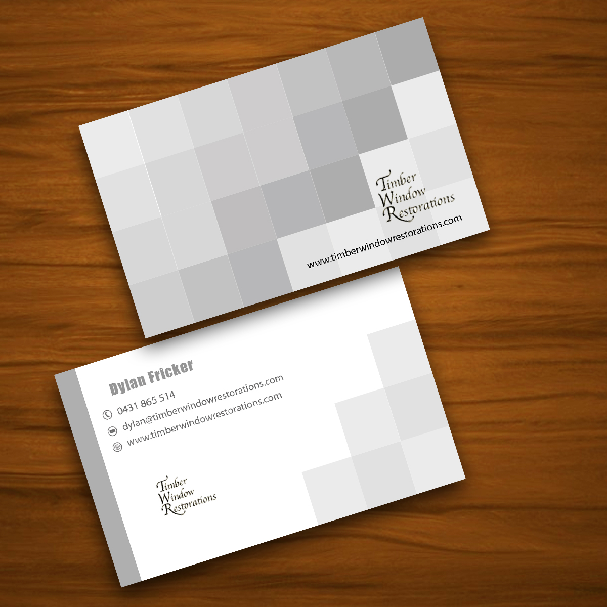 Diseño de Tarjeta de Presentación por Roshan Choudhary para Timber Window Restorations | Diseño #4218323