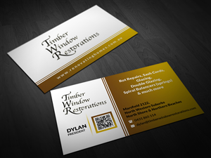 Design de Carte de Visite par Pointless Pixels India pour Timber Window Restorations | Design : #4235820