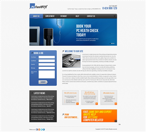 Wordpress Design by pb for PC fastFIX | Design: #1224557