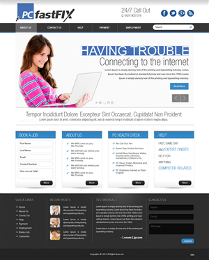 Wordpress Design by pb for PC fastFIX | Design: #1225651