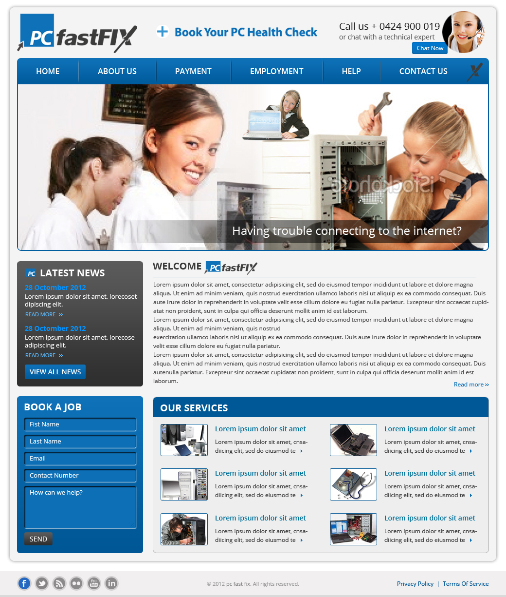 Wordpress Design by Creative Usha for PC fastFIX | Design #1237080