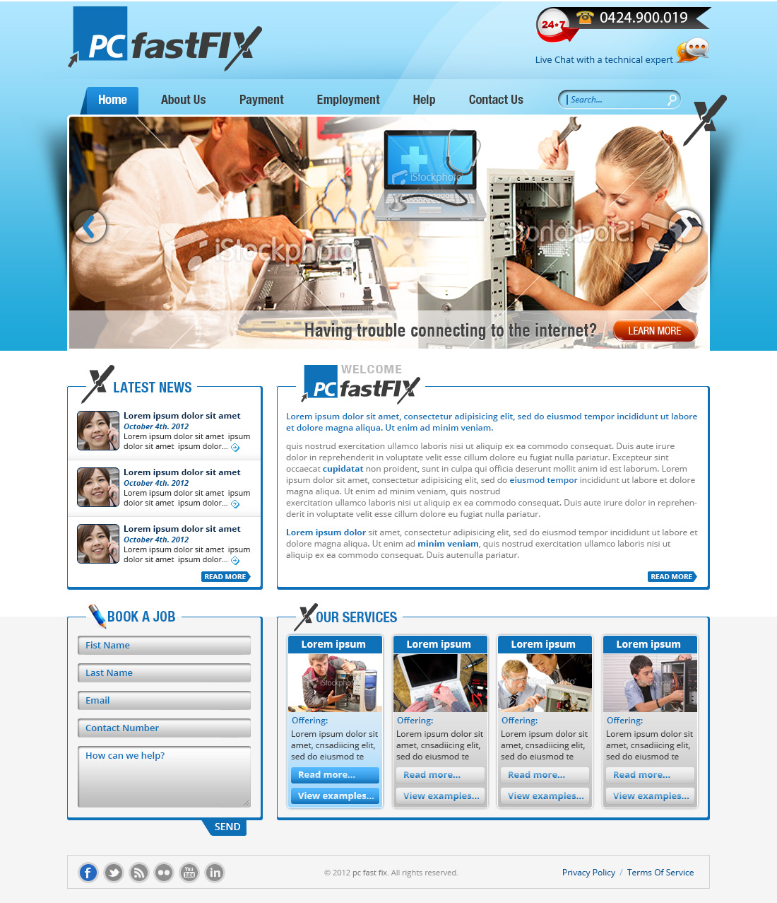 Wordpress Design by Creative Usha for PC fastFIX | Design #1240256