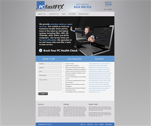 Wordpress Design by Ivansan for PC fastFIX | Design: #1223733