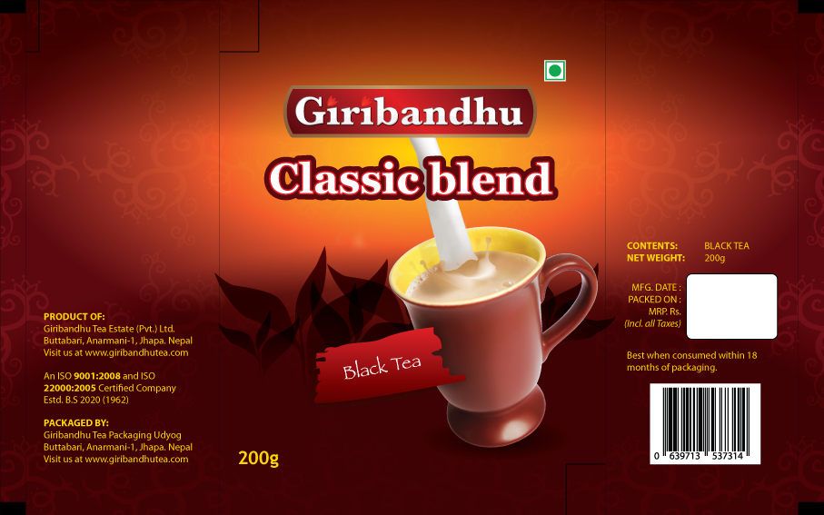 Packaging Design by marton for Giribandhu Tea Estate (Pvt.) Ltd. | Design #1205405