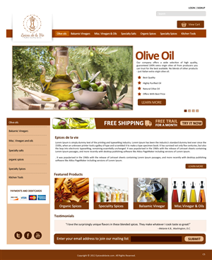 Web Design by pb for this project | Design: #1207540