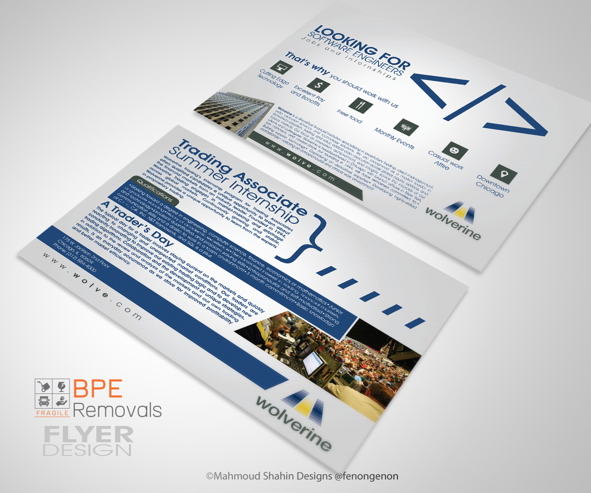 Flyer Design by Mahmoud Shahin for this project | Design #4278957