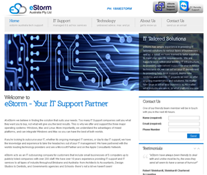 eStorm Australia (Australia is optional) | Logo Design by Zivo