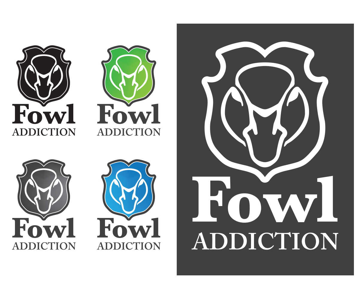 Logo Design by HotGeckoMedia for Fowl Addiction | Design #4298216